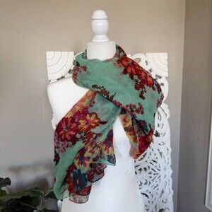 Women's Lightweight Floral Scarf